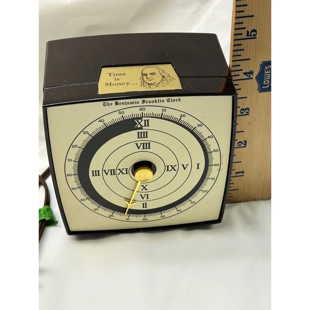 Vintage Benjamin Franklin Clock Paragon Electric BFC1-0 Single Hand Boxed USA
